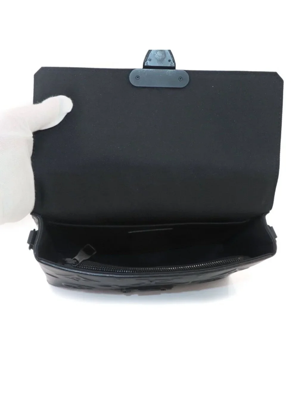 Louis Vuitton Monogram Seal Ambassador PM 2-Way Bag Leather Black